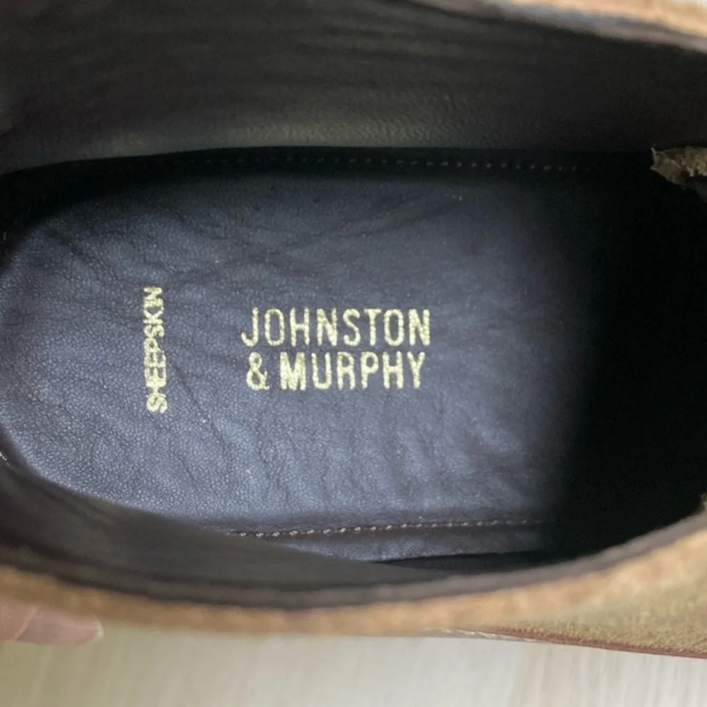 NWOT Johnston & Murphy 25-4080, Sanders Chukka, Leather & suede, Brown, size 9.5